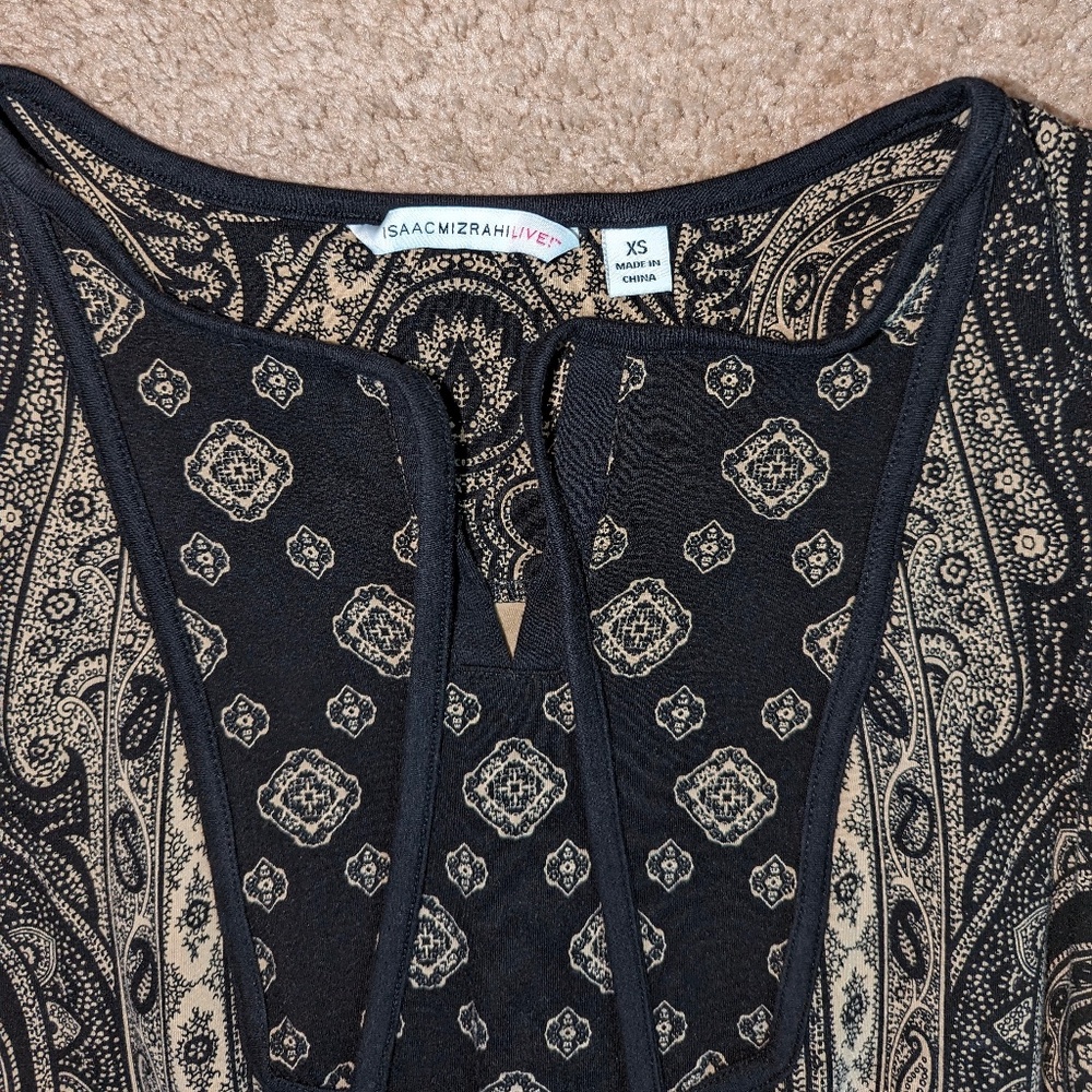 Isaac Mizrahi Print Maxi Dress - Picture 7 of 10